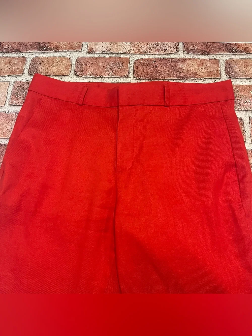 Banana republic Avery Pant Linen red size 4